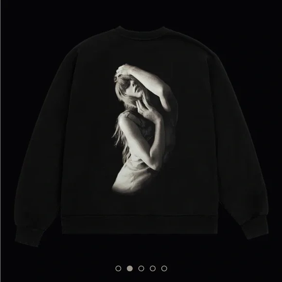 NEW Taylor Swift The Tortured Poets Department black crewneck - Picture 3 of 5